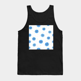 cute blue planet character Tank Top